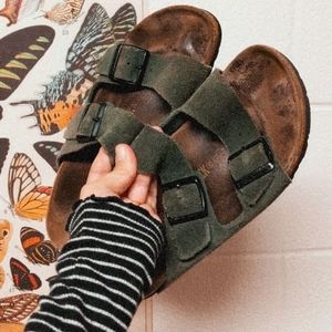 Green Birkenstocks